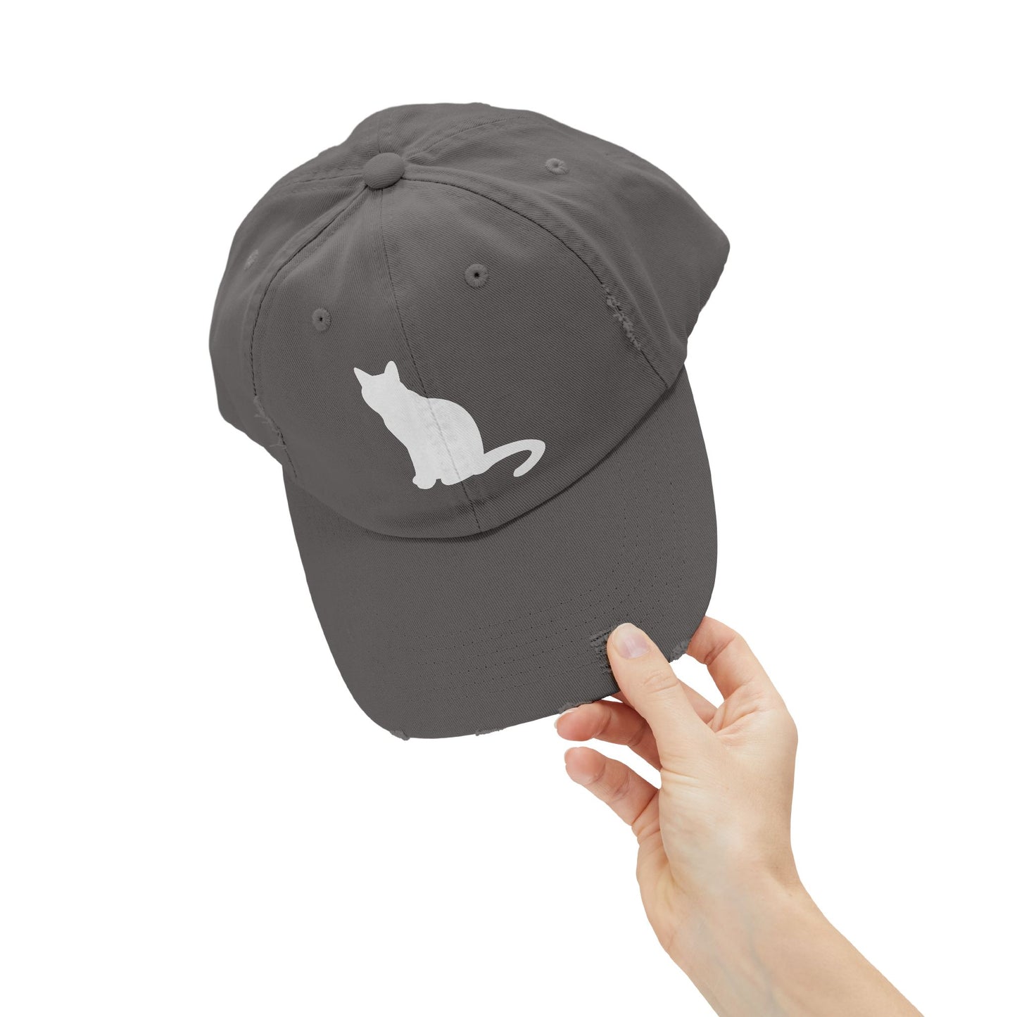 Kitty Cat Distressed Cap